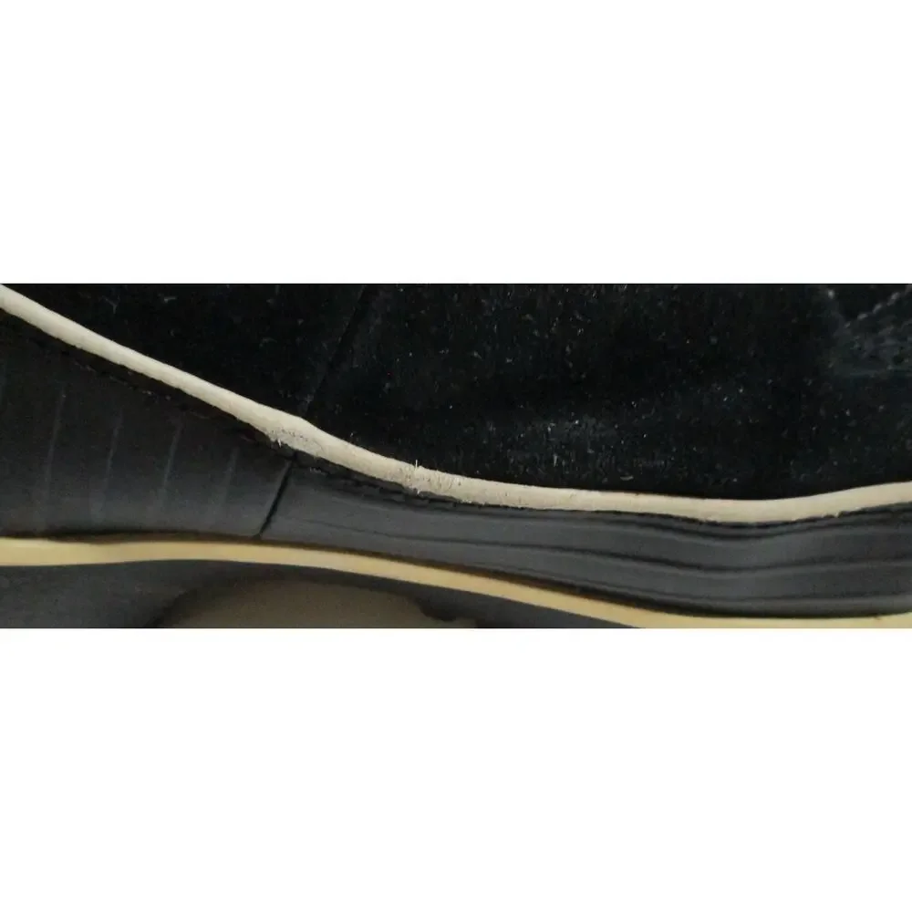 Sorel Women's Black Suede Ankle Winter Boots Size 8 READ